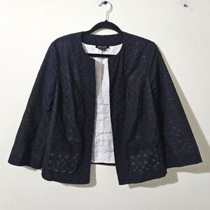 Paperwhite Eyelet Blazer